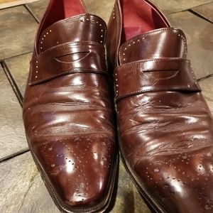 Mezlan Italian Loafers - Burgundy Leather -Size12M